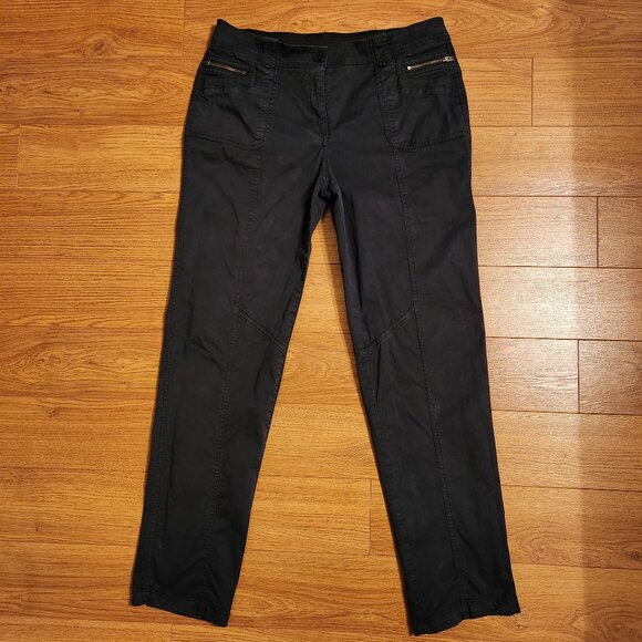 Chico's Casual Cotton Slim Cargo Ankle Pants - Picture 1 of 14